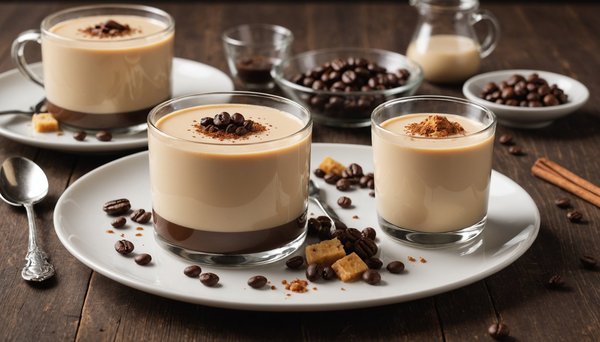 Découvrez l'irrésistible monde de la panna cotta au café : une gourmandise crémeuse à déguster à chaque bouchée !